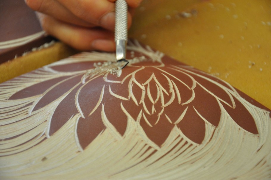 Техника росписи сграффито