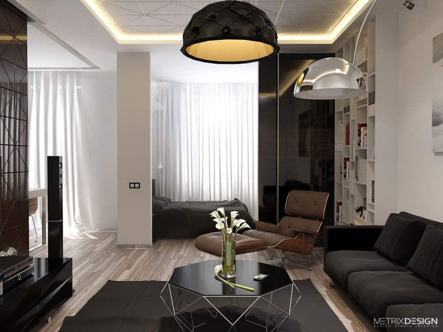 Интерьер однокомнатной квартиры 36