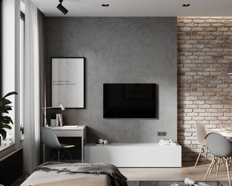 Однокомнатная хрущевка в стиле Минимализм