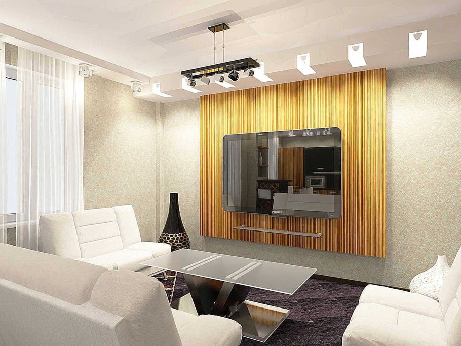 Стильная гостиная в хрущевке