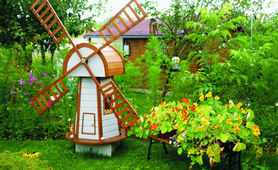 Ландшафтная мельница для сада