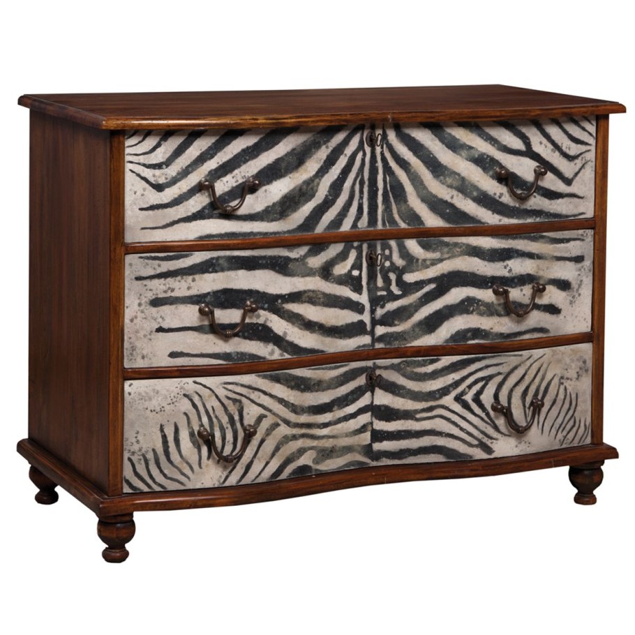 Кресло с принтом зебры