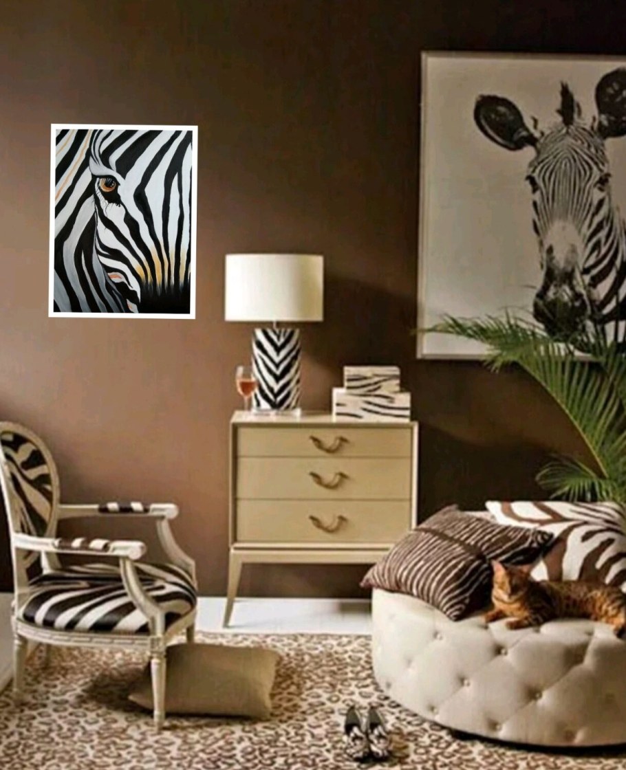 Спальня в стиле сафари