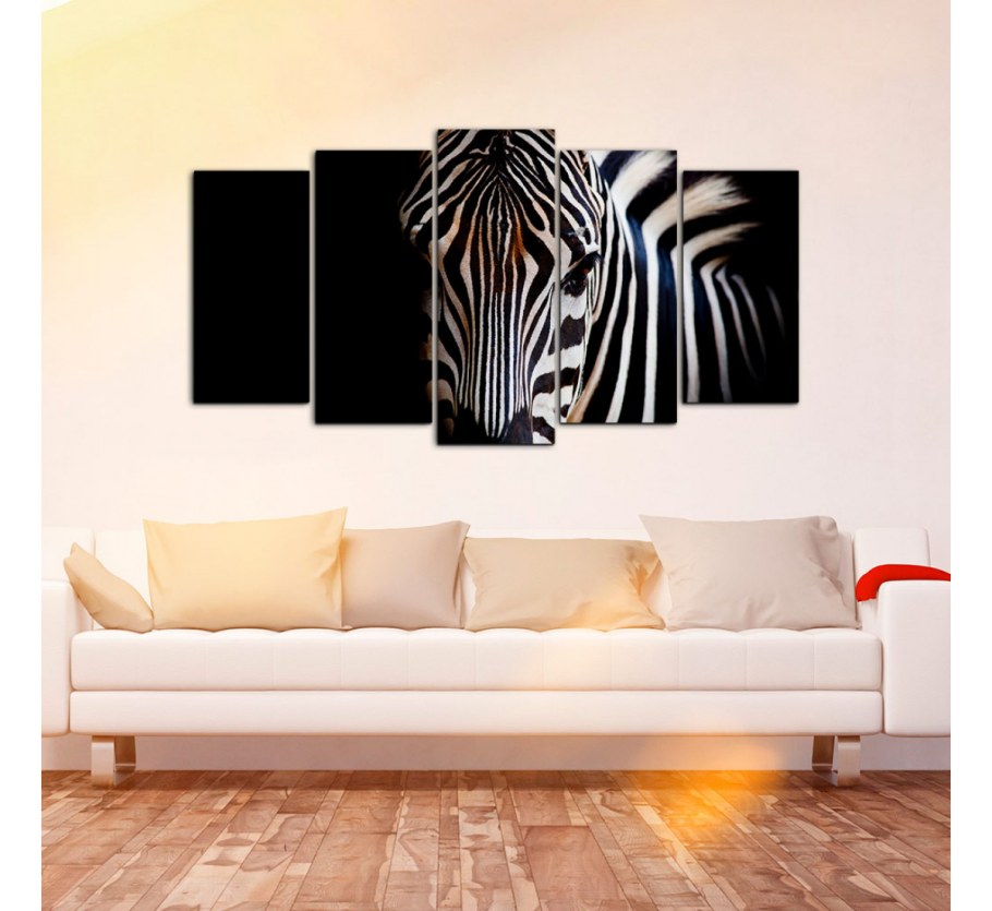 Кресло с принтом зебры