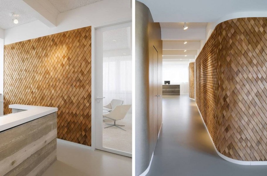 Шпонированные панели Wallhof Wood "тик"