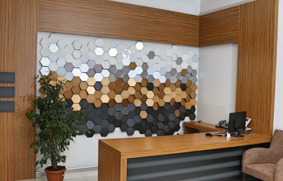 Гостиная с 3д панелями