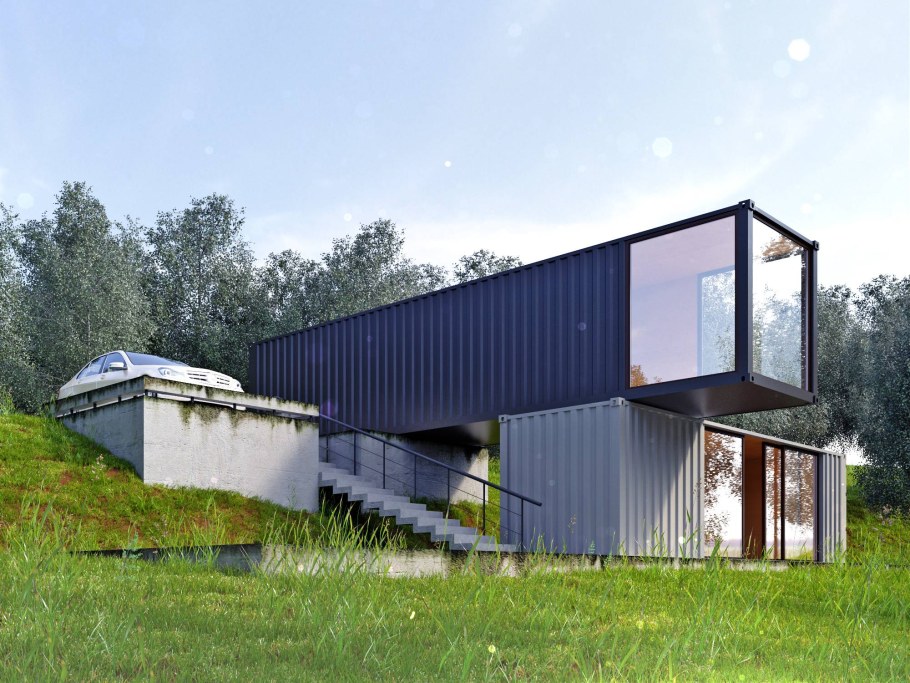 Загородный дом из контейнеров