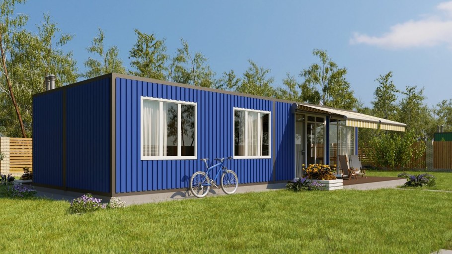 Дачный домик из морского контейнера