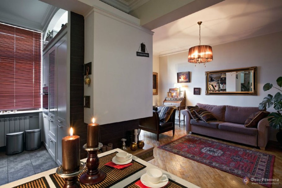 Интерьер однокомнатной сталинки