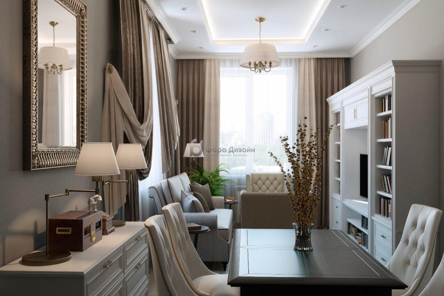 Красивый интерьер двухкомнатной квартиры