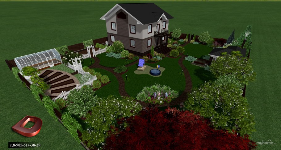 Дендроплан участка 15 соток