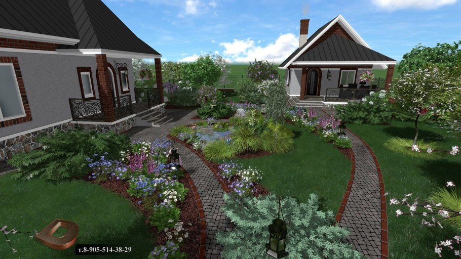 Планировка участка 20 соток с домом и баней и хозпостройками