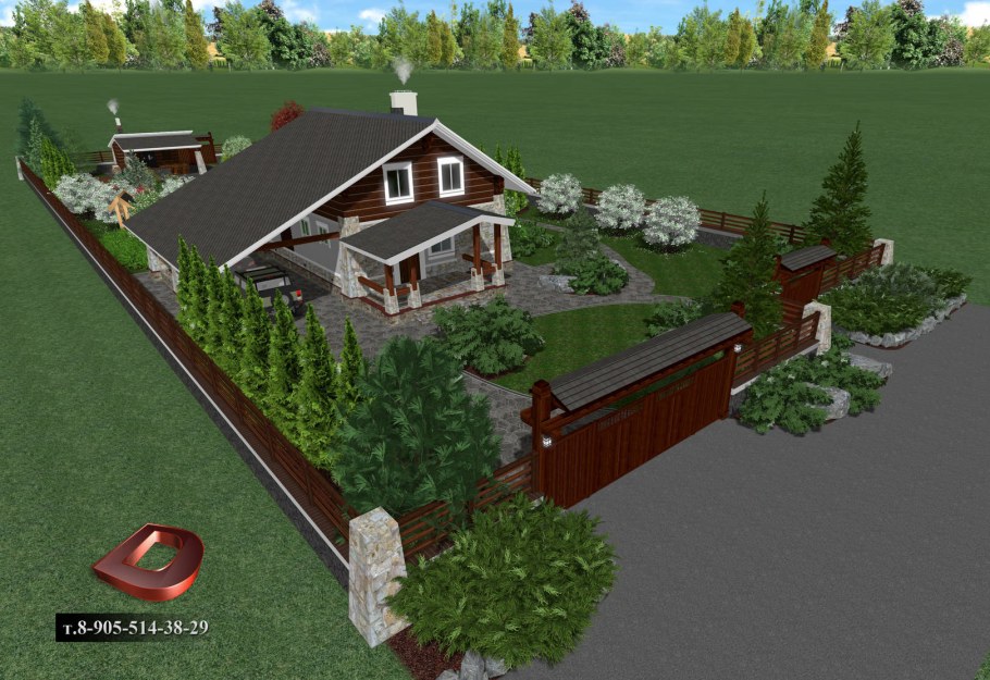 Планировка участка 25 соток погребок