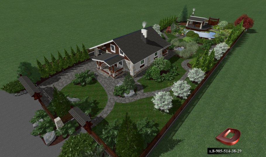 Планировка дачного участка