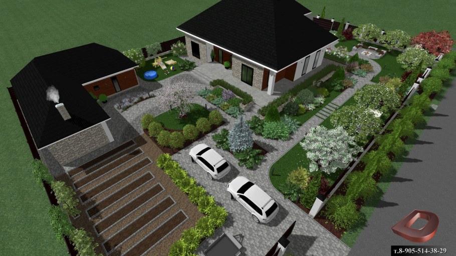 Ландшафтный проект дачного участка