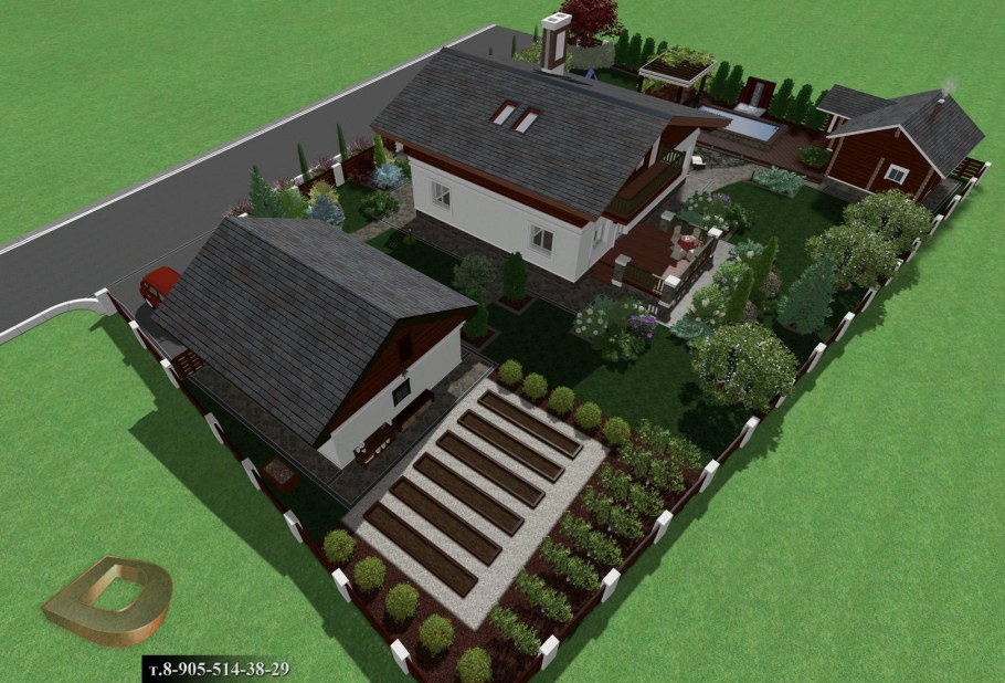 План загородного участка 20 соток