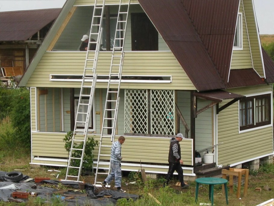 Отделка дачи снаружи