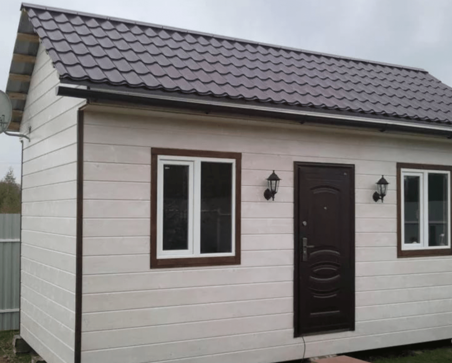 Бытовка обшитая сайдингом