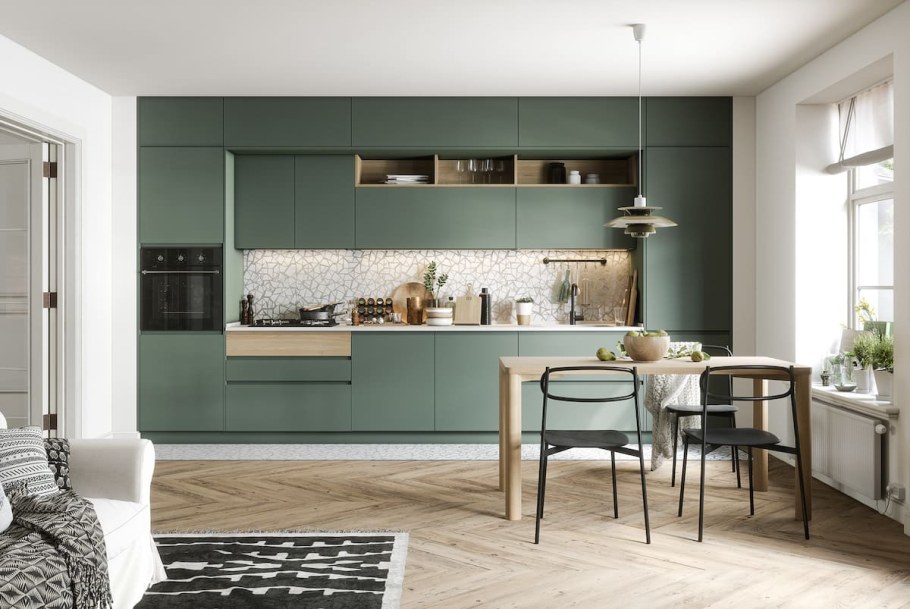 Кухни Fenix Verde Comodoro 0750