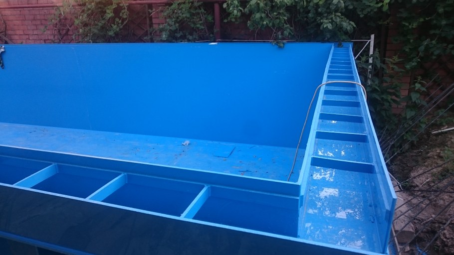 Переливной полипропиленовый бассейн