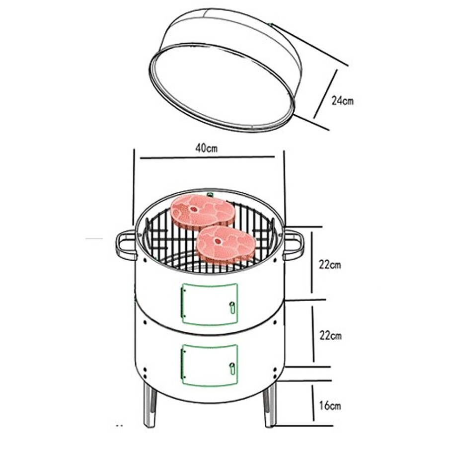Размеры мангала из газового баллона 50 л чертежи