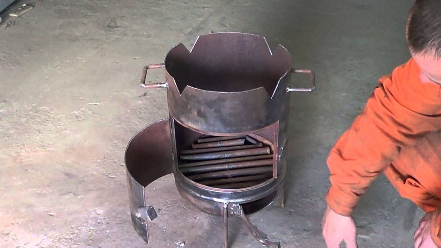 Печь для бани из трубы 530 с баком чертежи