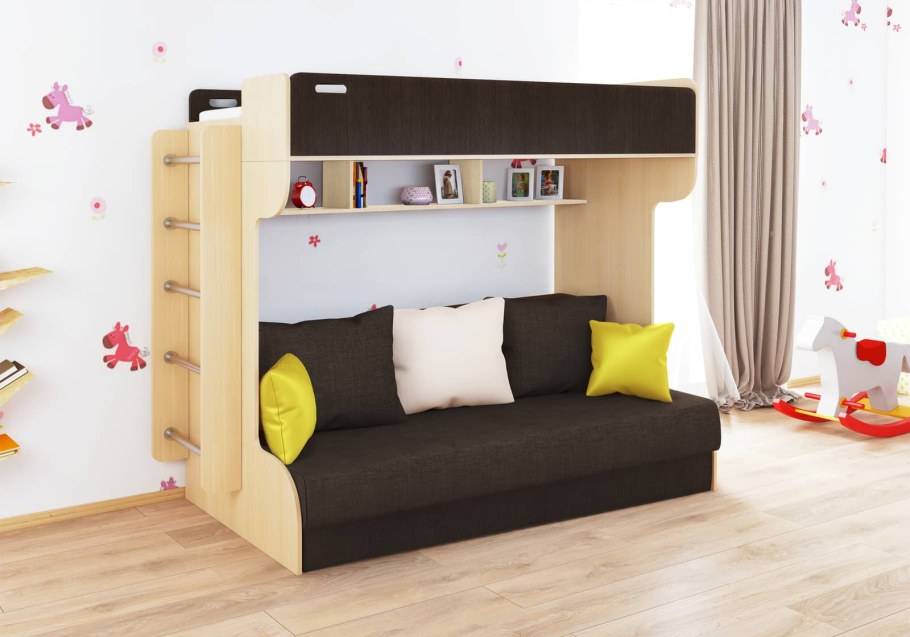 Двухъярусная кровать Twin/Full Bunkbed (Futon not included)