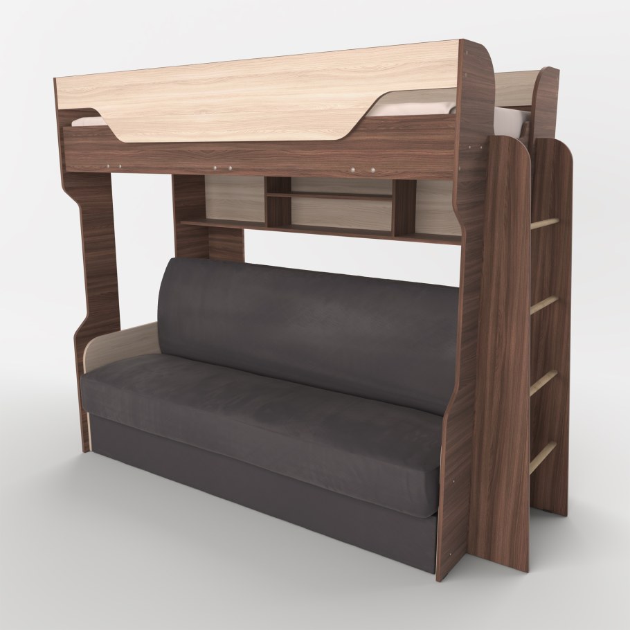 Кровать-чердак с диваном икеа