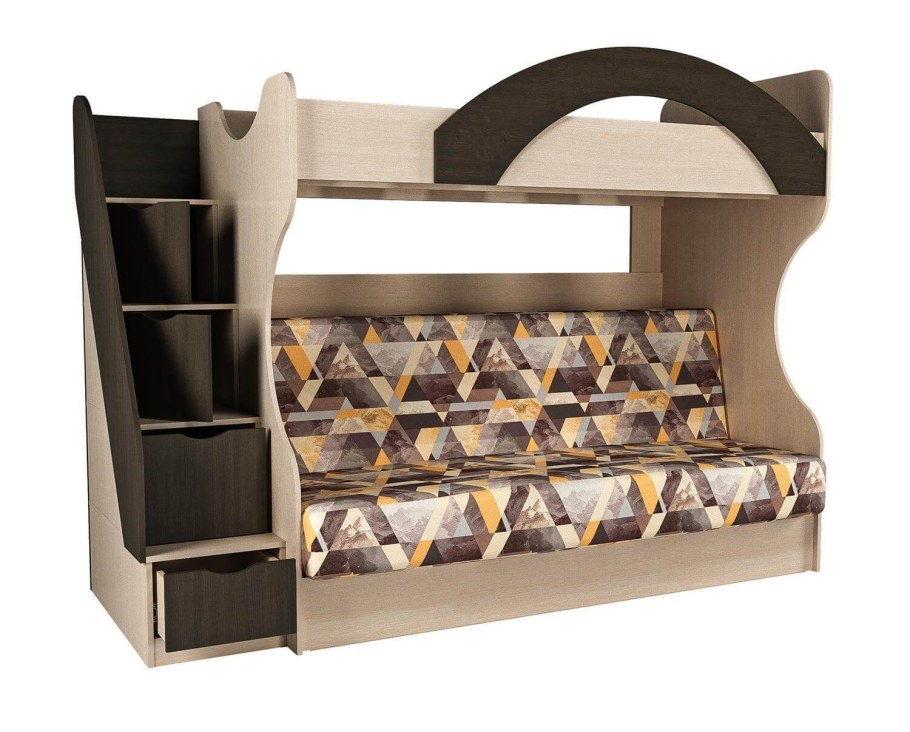 Фабрика Сильва мебельная, двухъярусная кровать с диваном