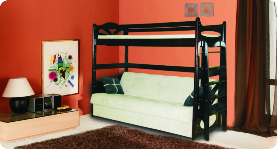 Двухуровневая кровать взрослая