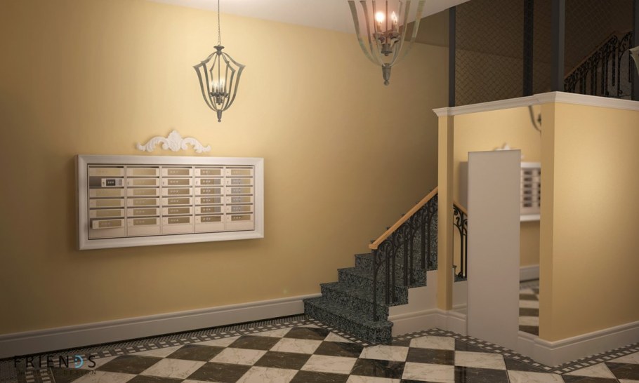 Цвет стен в подъезде