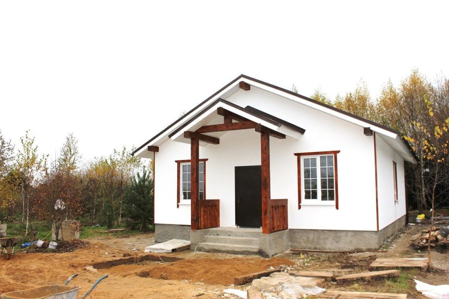 Дачный дом из газоблоков