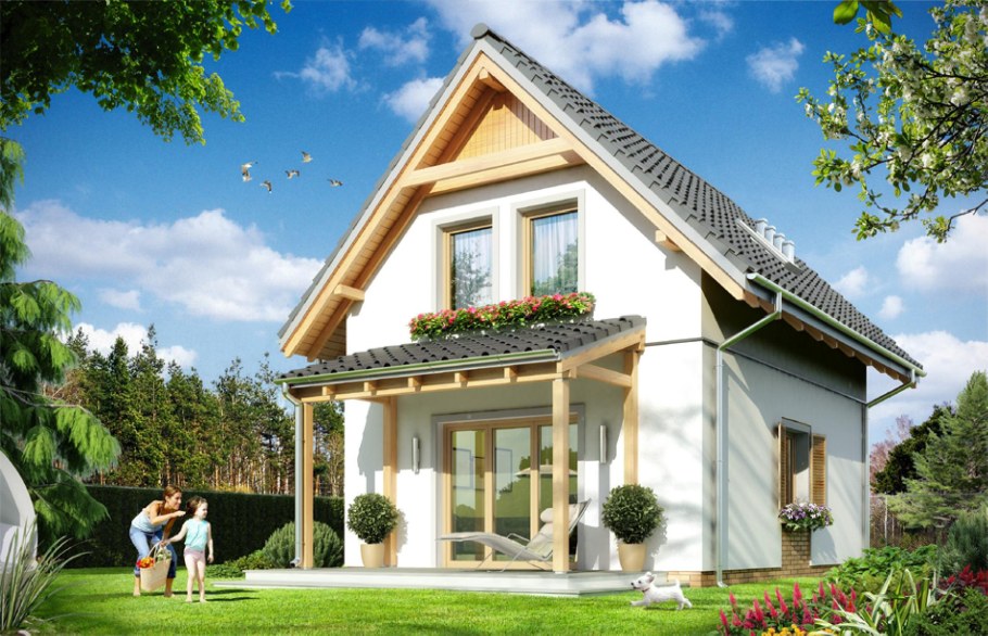 Дачный дом из газобетона