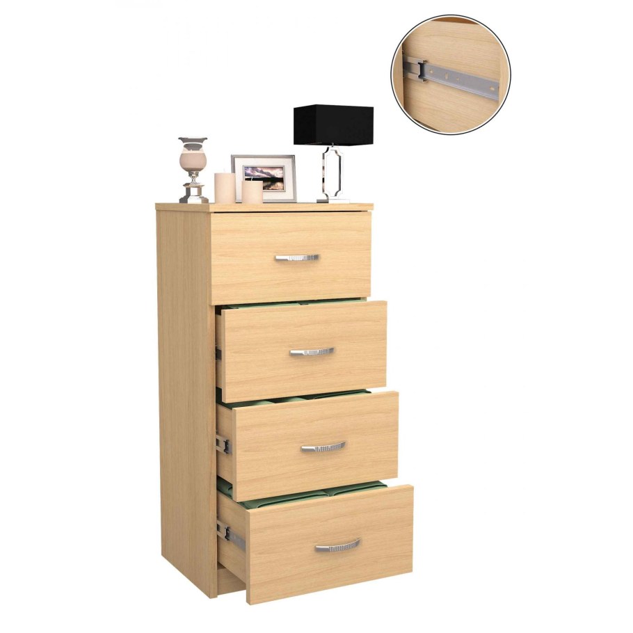 Комод белый узкий