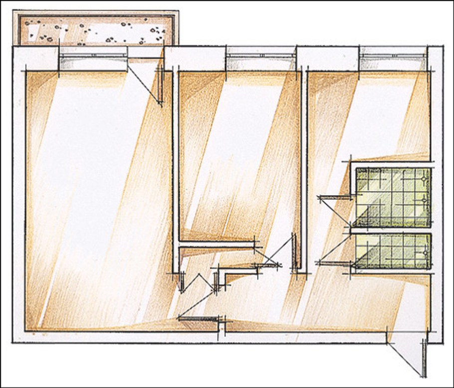 Спальня гостиная 20 м2 зонированием