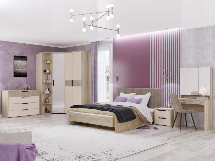 Давита мебель спальный гарнитур Николь