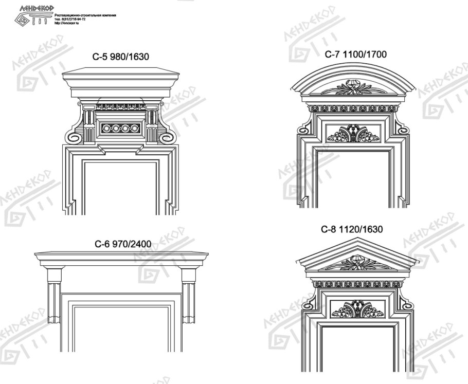 Обрамление окон на фасаде