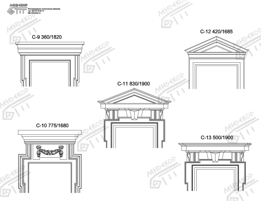 Дверной декор Orac Decor d320
