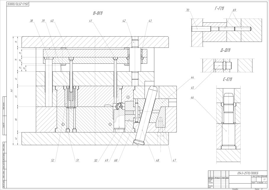 Двухстоечный винтовой пресс чертеж