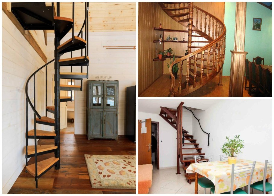 Мансардные винтовые лестницы