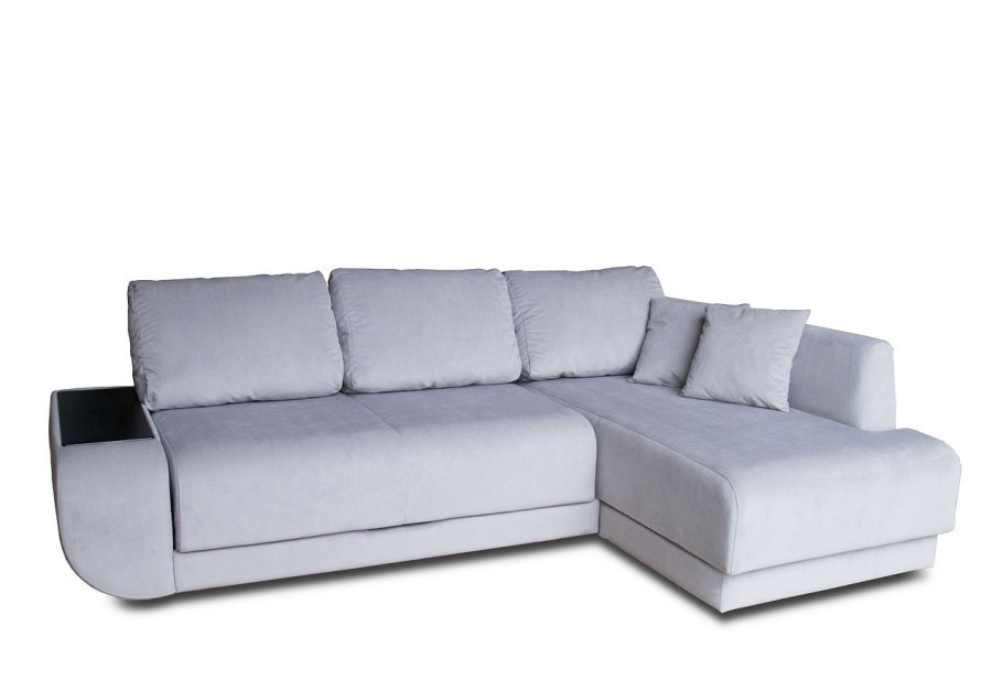 Угловой диван Dиван Консул правый Madagaskar 06 серый артикул 80293699