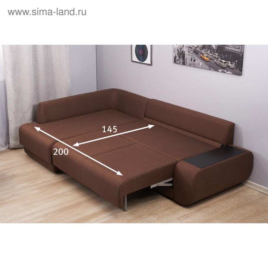 Угловой диван Dиван Консул правый Madagaskar 06 серый артикул 80293699