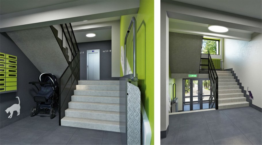 Интерьер коридора в частном доме