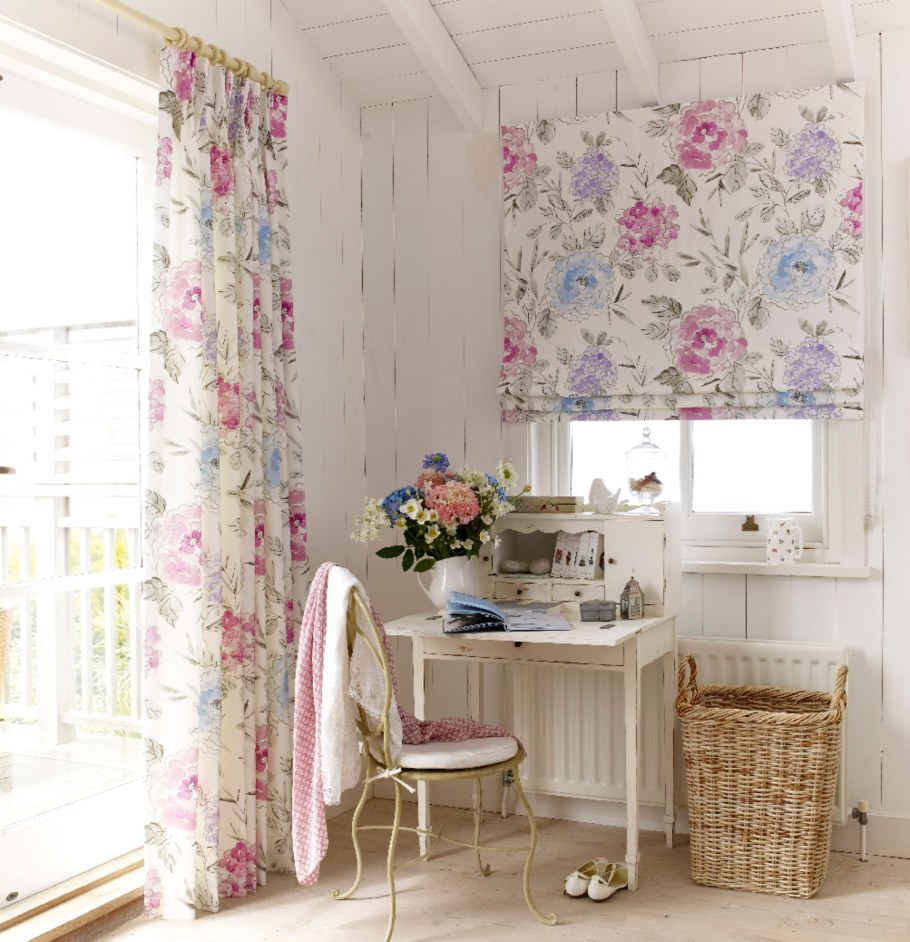 Занавески на кухню в стиле Кантри