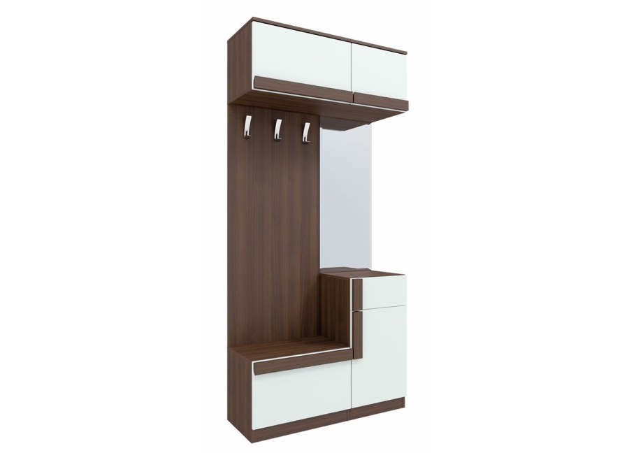 Шкаф в прихожую с боковыми полками