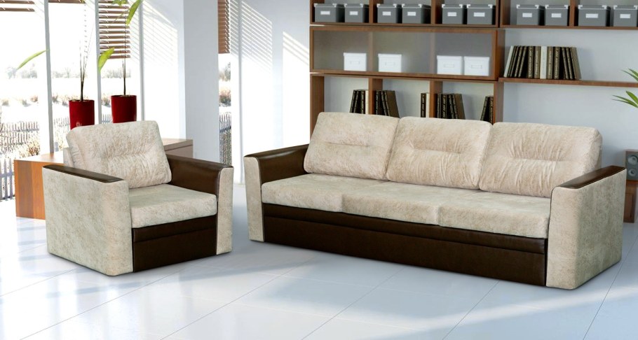 Оранжевый диван