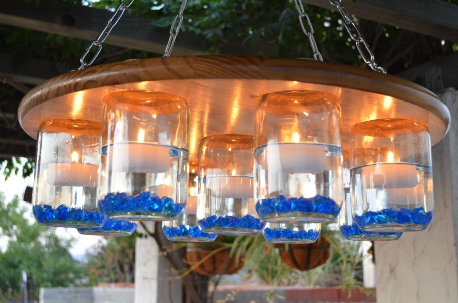 Светильник из баночек от детского питания