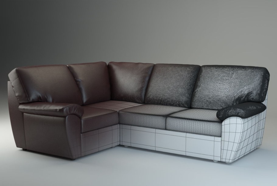 Диван 3д модель