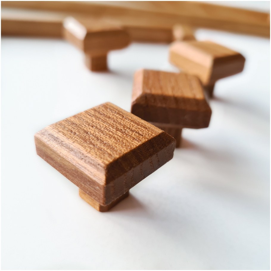 Деревянные ручки кнопки для мебели