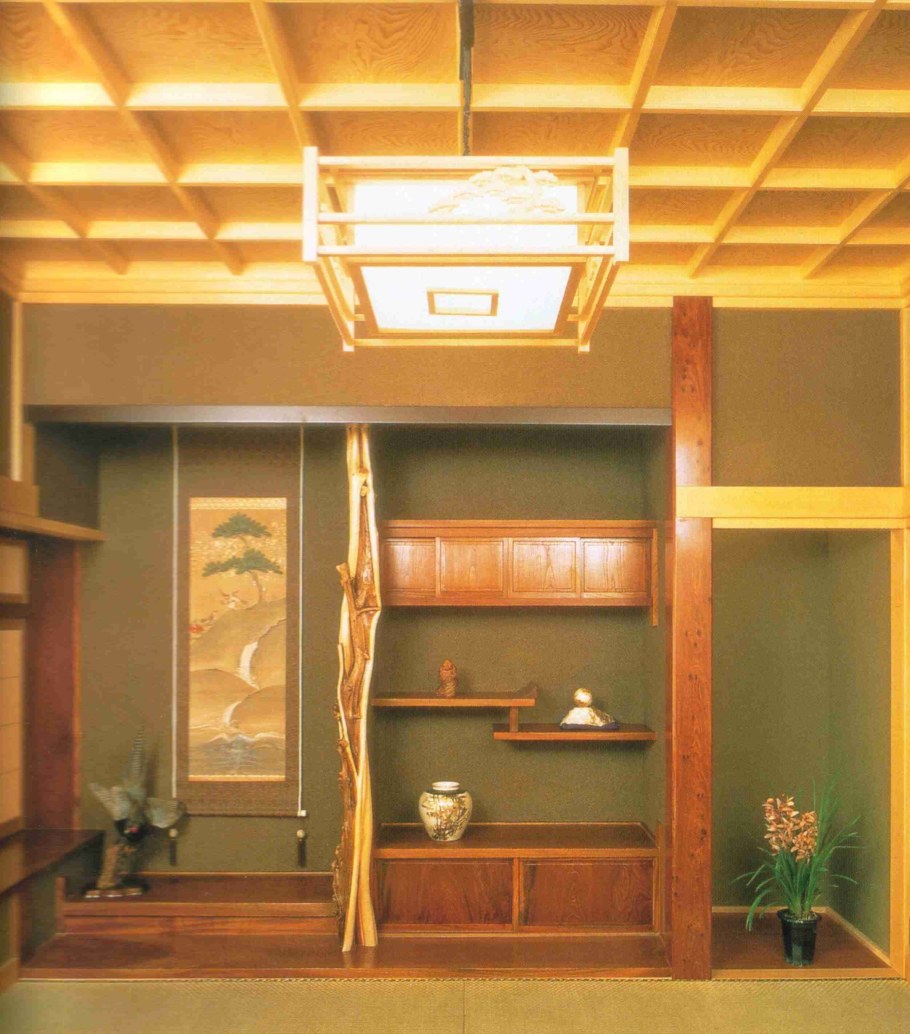 Тясицу чайный домик в Японии внутри